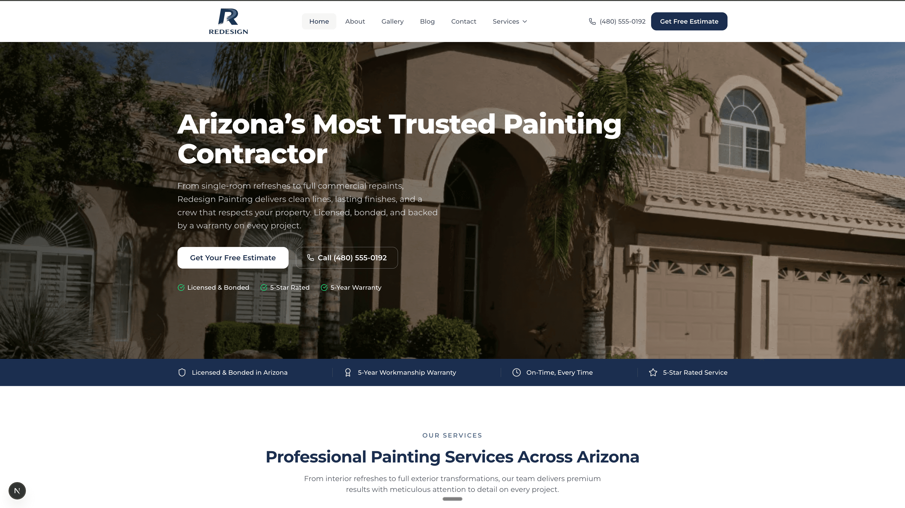 Redesign — Multi-page growth website built by NEX